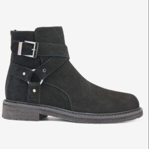 KARL LAGERFELD PARIS Suede Leather Black Ankle Boots MEN’S Size 10 BRAND NEW
